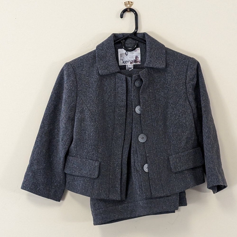 Kenzie Wool Suit blazer 10 pants 8